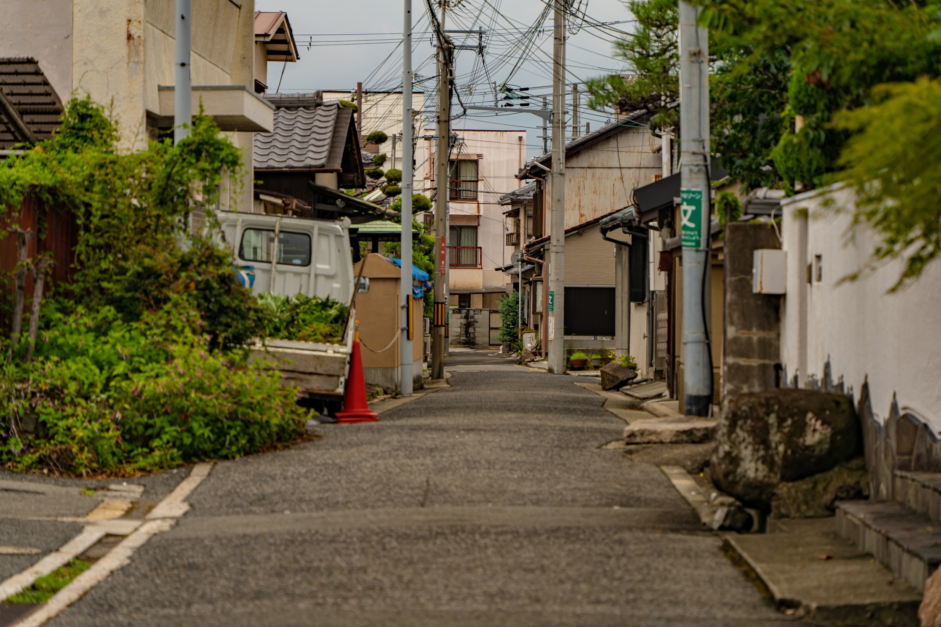 私道に面する家