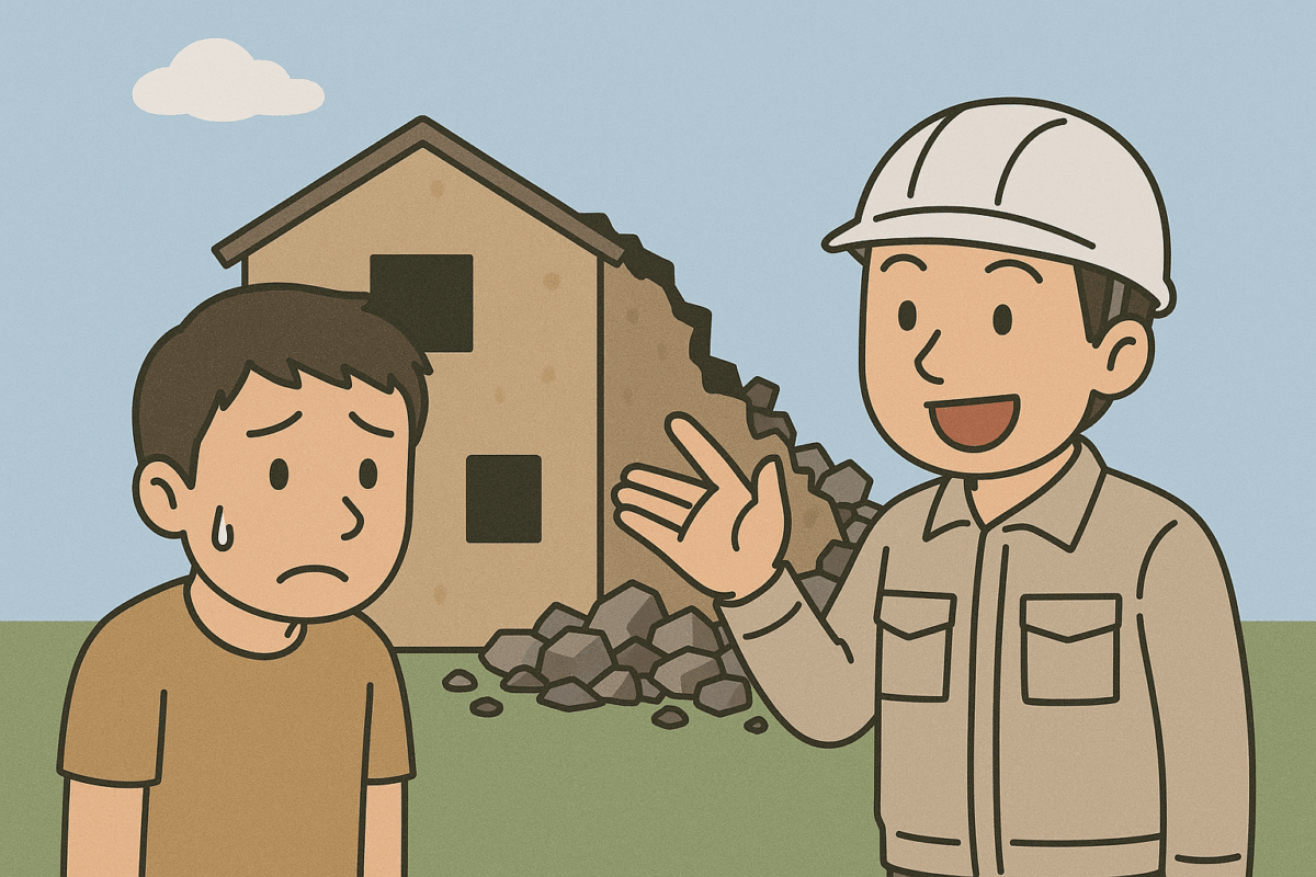 解体しないと困ってます