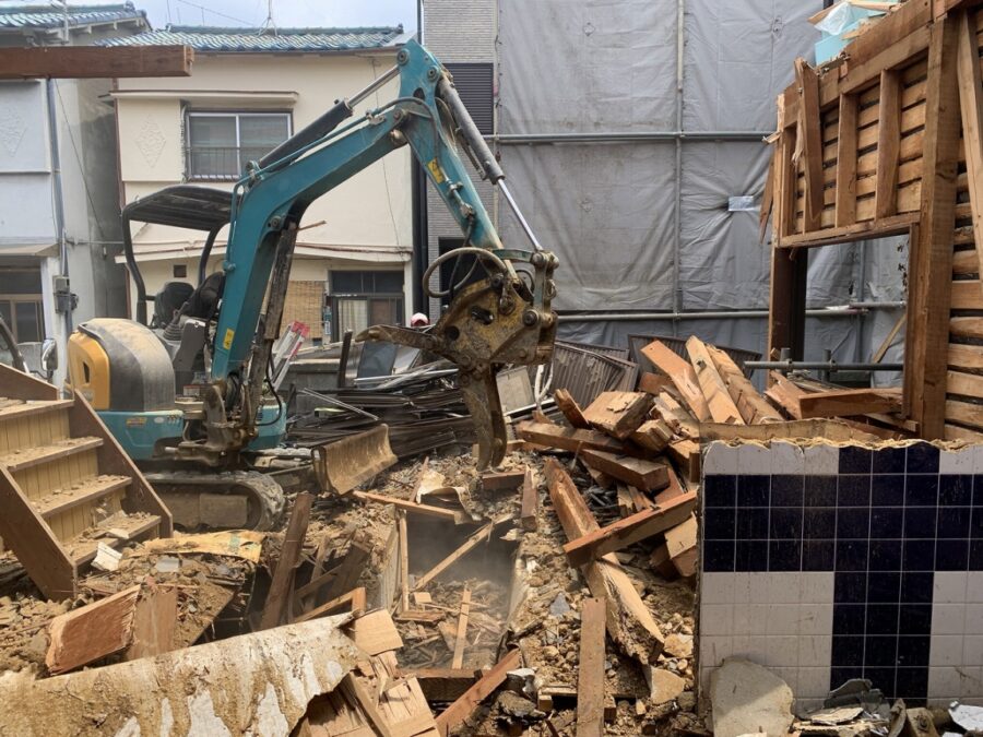 堺の木造住宅解体工事