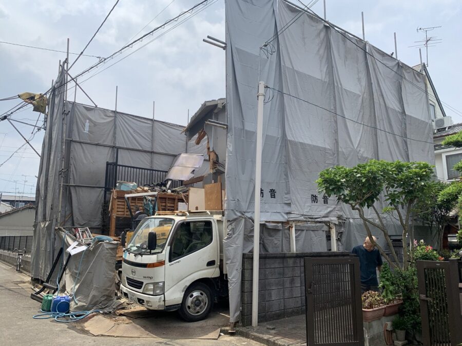 堺の木造住宅解体工事